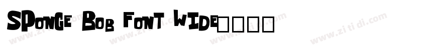 Sponge Bob Font Wide字体转换